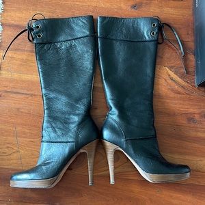 Steve Madden 8.5 Luciah Black Leather boots